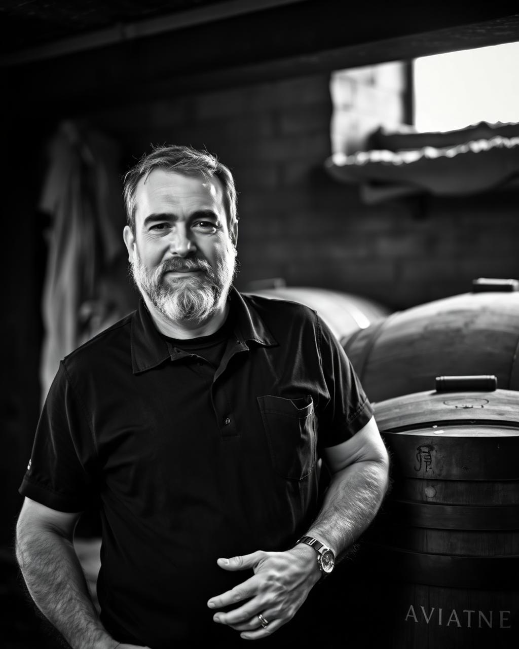Portrait of Sipho Madikane, winemaker at Bothashoek Estate